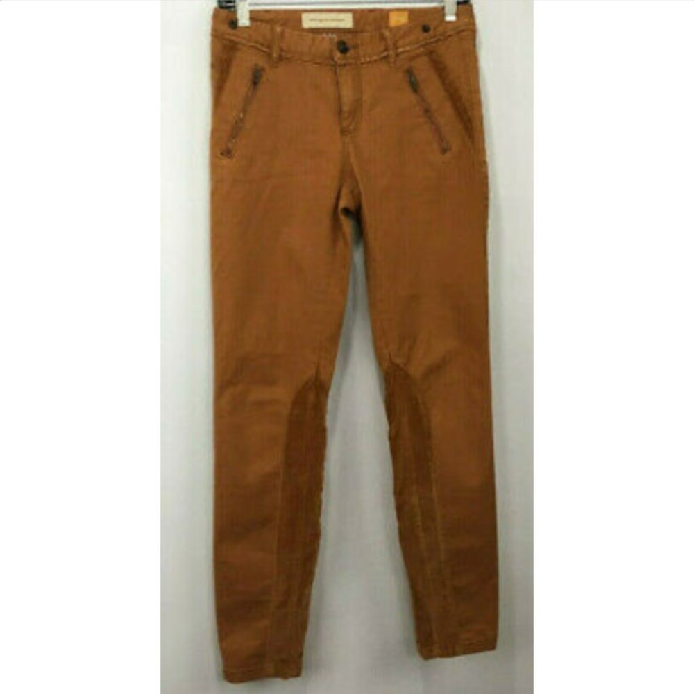 Anthropologie Pilcro Riding Pants Velvet Inset